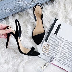 NWT Schutz Black Luriane Slingback Suede Sandals! 🖤